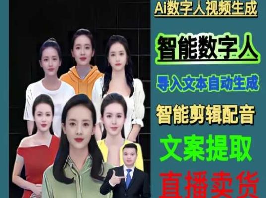 伍老师Ai数字人快速剪辑制作以及变现视频课-冒泡网