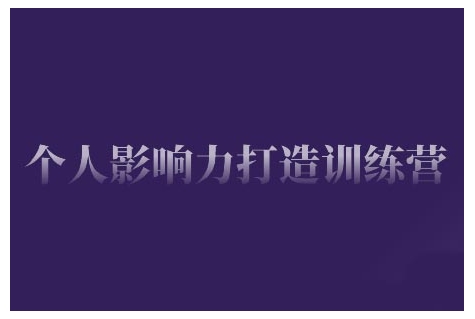 个人影响力打造训练营，掌握公域引流、私域运营、产品定位等核心技能，实现从0到1的个人IP蜕变-冒泡网