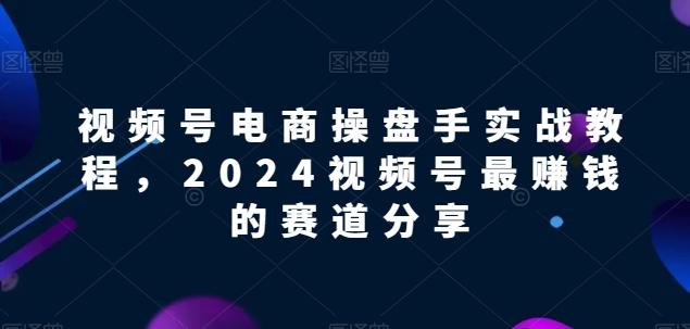 视频号电商实战教程，2024视频号最赚钱的赛道分享-冒泡网