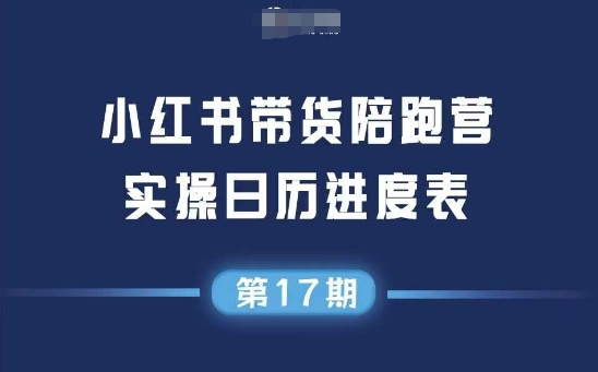 小红书第17期带货陪跑营，不囤货，无不直播，无不投流，通过选品+笔记内容+测品+笔记铺量+矩阵运营打爆款-冒泡网