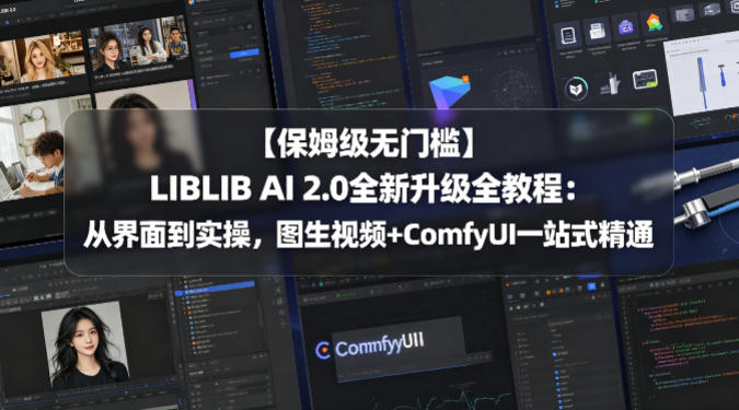 【保姆级无门槛】LIBLIB AI 2.0全新升级全教程：从界面到实操，图生视频+ComfyUI一站式精通-冒泡网