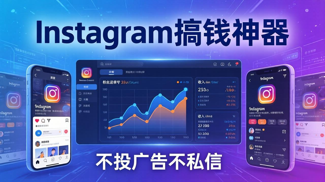 Instagram搞钱神器：月涨6万粉+月入5万刀，不投广告不私信，靠算法+低价产品-冒泡网