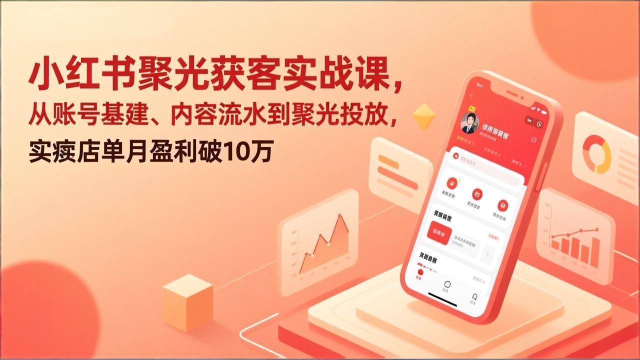 5a65f83dc185c89ab41d0047dfa15df2.jpeg 小红书聚光获客实战课,从账号基建、内容流水到聚光投放,实体店单月盈利破10万