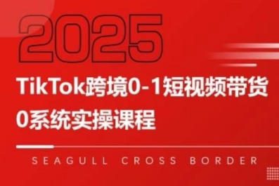 TikTok跨境0-1短视频带货，系统拆解TikTok跨境带货全链路，实现跨境可持续盈利-冒泡网