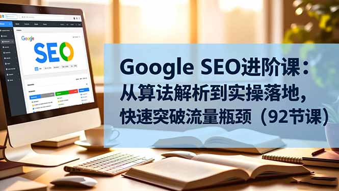 5fbb46e52df087bb8cf7693d9f149f37.jpeg Google SEO进阶课:从算法解析到实操落地,快速突破流量瓶颈(92节课