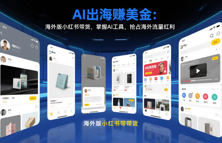AI出海賺美金：海外版小红书带货，掌握AI工具，抢占海外流量红利(更新2026)-冒泡网