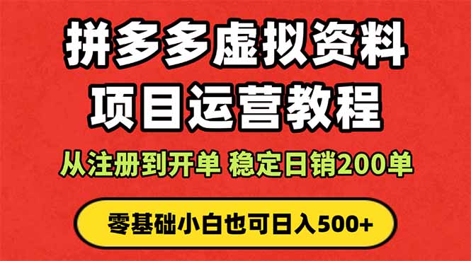 拼多多开店运营课程： 蓝海变现玩法，轻松实现睡后收入 零基础小白也可…-冒泡网