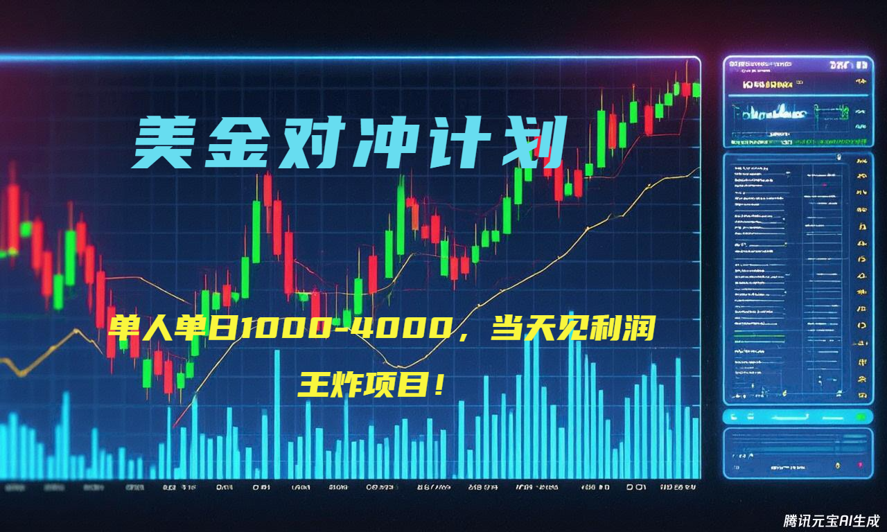 2025年最暴力项目“美金先登计划”最新最强对冲战法，每日实际收益1K-4K-冒泡网