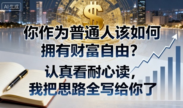 付费文章：你作为普通人该如何拥有财富自由？认真看耐心读，我把思路全写给你了-冒泡网