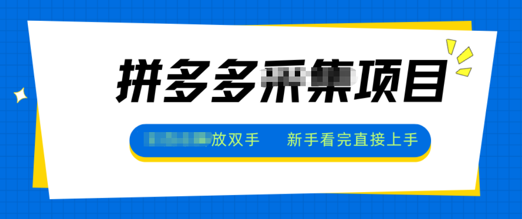 6d6ea2bed3405ed9155df06b9eef2f1c.png 拼多多电商采集,一小时50+,操作简单,零投资