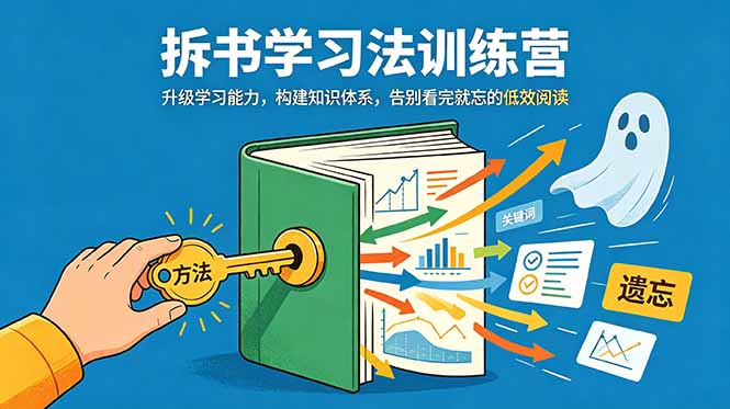 拆书学习法训练营，升级学习能力，构建知识体系，，告别看完就忘的低效阅读-冒泡网