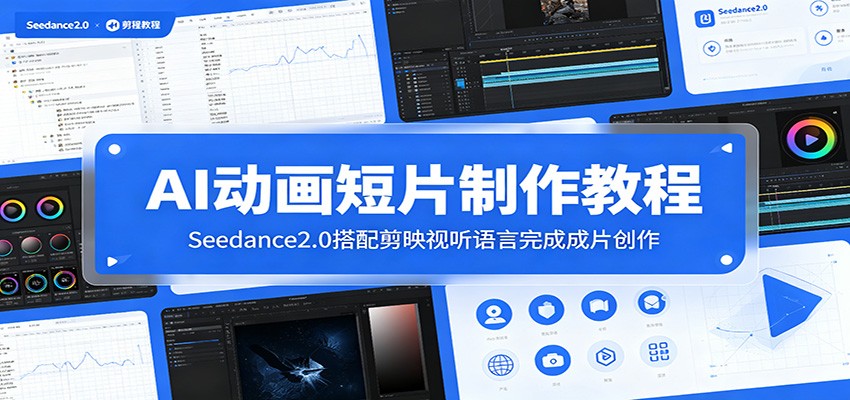 AI动画短片制作教程：Seedance2.0搭配剪映视听语言完成成片创作-冒泡网