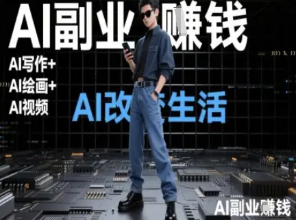 AI改变生活(Ai写作+AI绘画+Ai视频)，AI副业挣钱-冒泡网