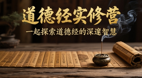道德经实修营，一起探索道德经的深邃智慧-冒泡网