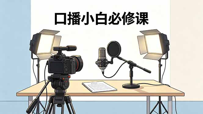 816ba249d0cee179a9f1c54a603f301b.jpeg 口播小白必修课:录像收音灯光设备+脚本撰写,搭专业级录制场景