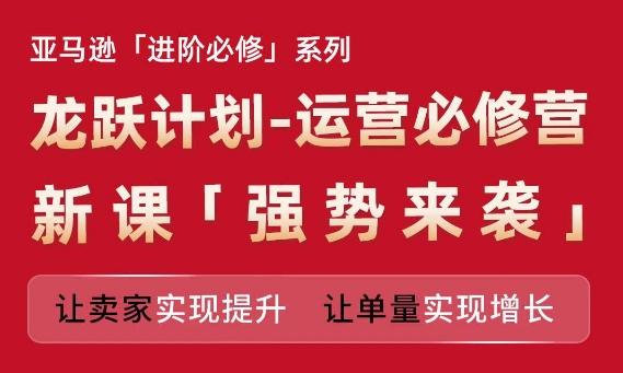 亚马逊进阶必修系列，龙跃计划-运营必修营新课，让卖家实现提升 让单量实现增长-冒泡网