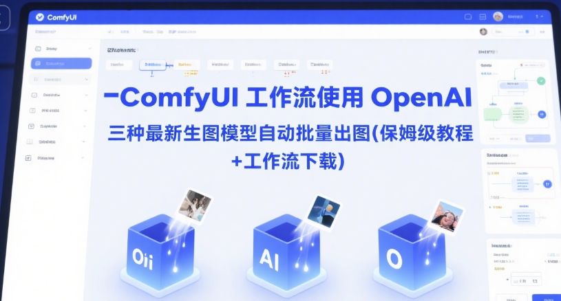 ComfyUI 工作流使用 OpenAI 三种最新生图模型自动批量出图(保姆级教程+工作流下载)-冒泡网
