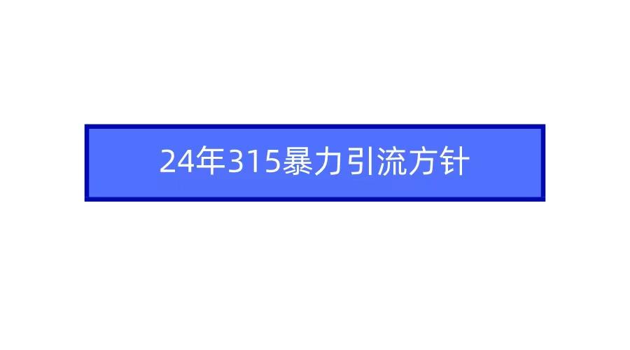 2024年自媒体爆款视频制作，快速涨粉暴力引流方针！-冒泡网