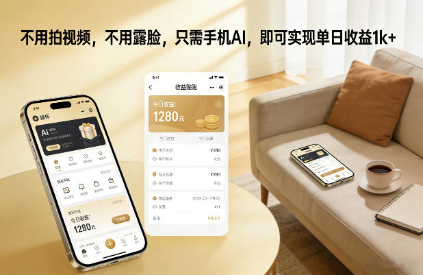 83f2e75a74611ec33a99611e38d1041e.jpeg 不用拍视频,不用露脸,只需手机AI,即可实现单日收益1k+【揭秘】