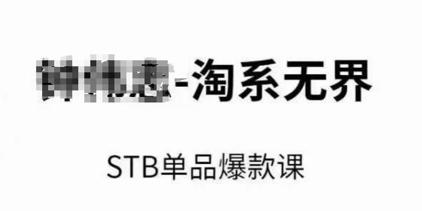 淘系无界STB单品爆款课(2024)，付费带动免费的核心逻辑，万相台无界关键词推广/精准人群的核心-冒泡网