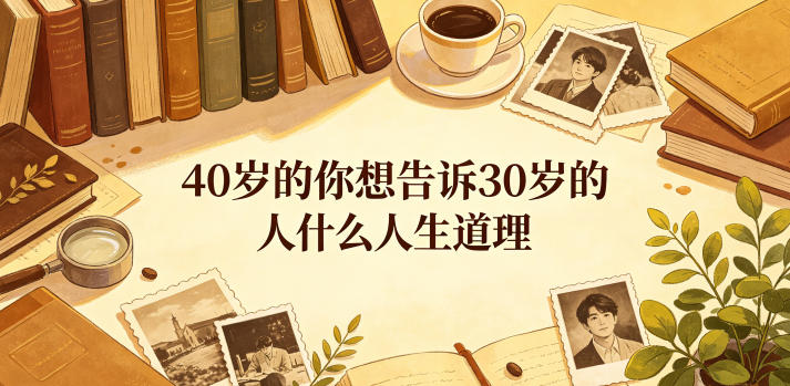 84e80bef0e396497a6f2666b4f18e3fb.jpeg 公众号付费文章:40岁的你想告诉30岁的人什么人生道理?
