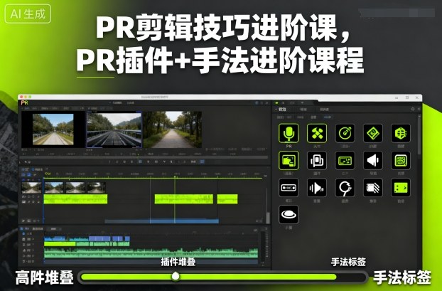 8535db9984e5b4e7c1c818bdc6b208c1.jpeg PR剪辑技巧进阶课,PR插件+手法进阶课程