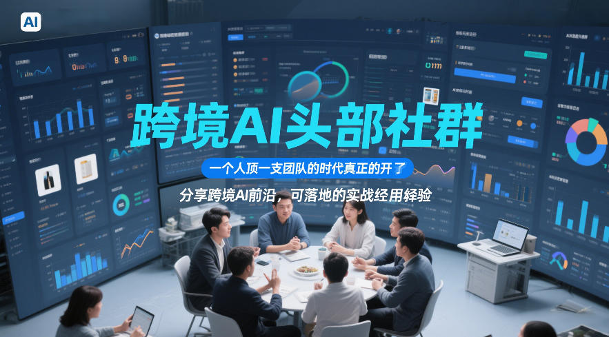 跨境AI头部社群，一个人顶一支团队的时代真正的开始了，分享跨境AI前沿，可落地的实战经验(更新5月23日)-冒泡网