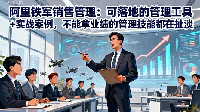 91912f72402066cf1a1e831926cf3c10.jpeg 阿里铁军销售管理:可落地的管理工具+实战案例,不能拿业绩的管理都在扯淡