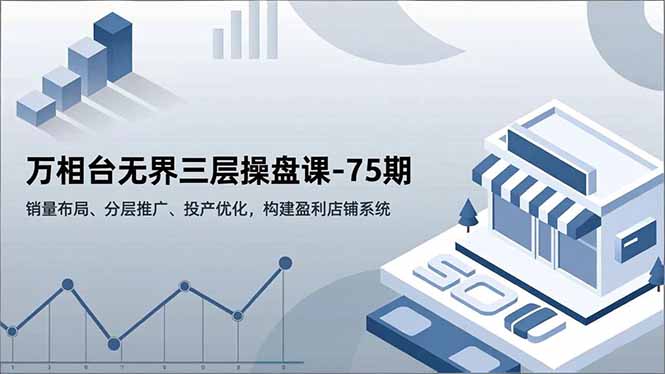 939aadd56650007cdea7e98f87ac169d.jpeg 万相台无界三层操盘课-75期,销量布局、分层推广、投产优化,构建盈利店铺系统