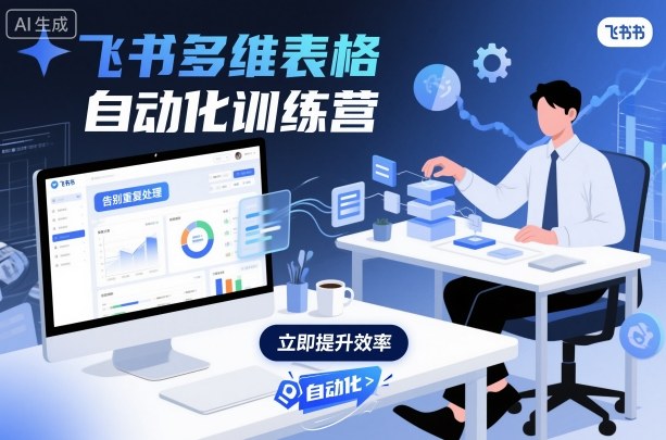 飞书多维表格自动化训练营，手把手教你告别重复处理，用多维表格开启高效办公新模式-冒泡网