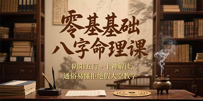 零基础八字命理课，阴阳五行+十神解读，通俗易懂拒绝假大空教学-冒泡网