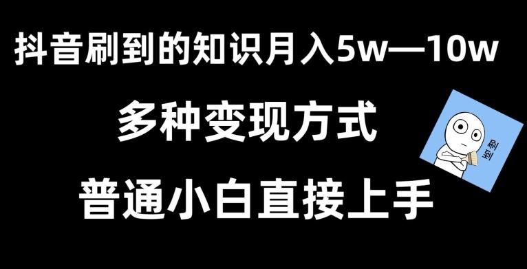 抖音刷到的知识，每天只需2小时，日入2000+，暴力变现，普通小白直接上手【揭秘】-冒泡网