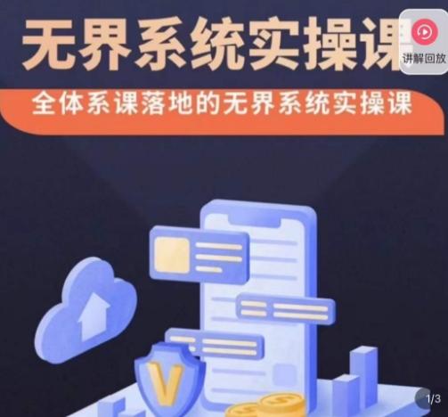 老衲·无界系统实操课，全体系落地无界改版后选择、出价、高投产做付费引流-冒泡网