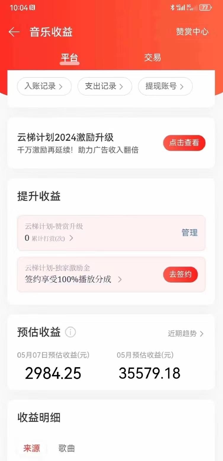 网易云音乐挂机项目，单机200+，躺赚即可，正在红利期，无脑且暴力