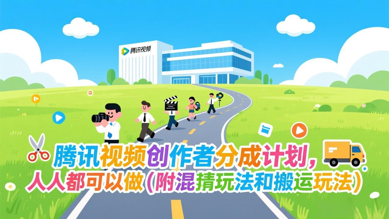 腾讯视频创作者分成计划，人人都可以做(附混剪玩法和搬运玩法-冒泡网