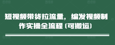 短视频带货拉流量，编发视频制作实操全流程(可搬运)-冒泡网
