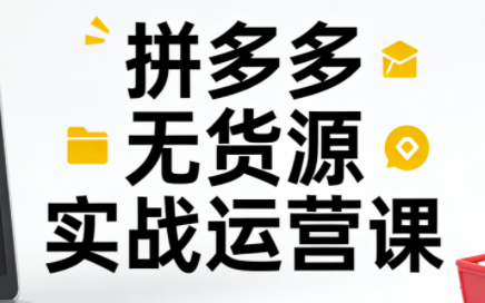 子枫老师·拼多多无货源实战运营课(更新12月)-冒泡网