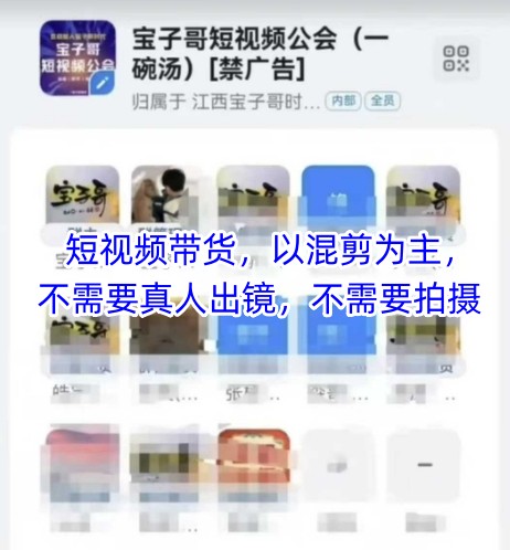 宝子哥头部团队短视频带货，以混剪为主，不需要真人出镜，不需要拍摄【更新12月】-冒泡网