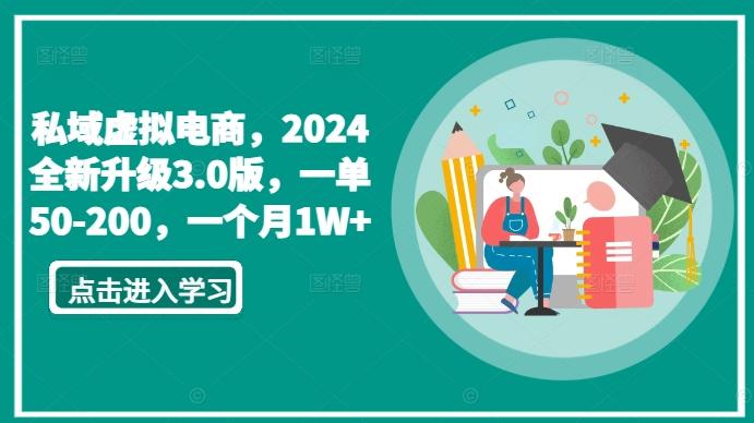 私域虚拟电商，2024全新升级3.0版，一单50-200，一个月1W+【揭秘】-冒泡网