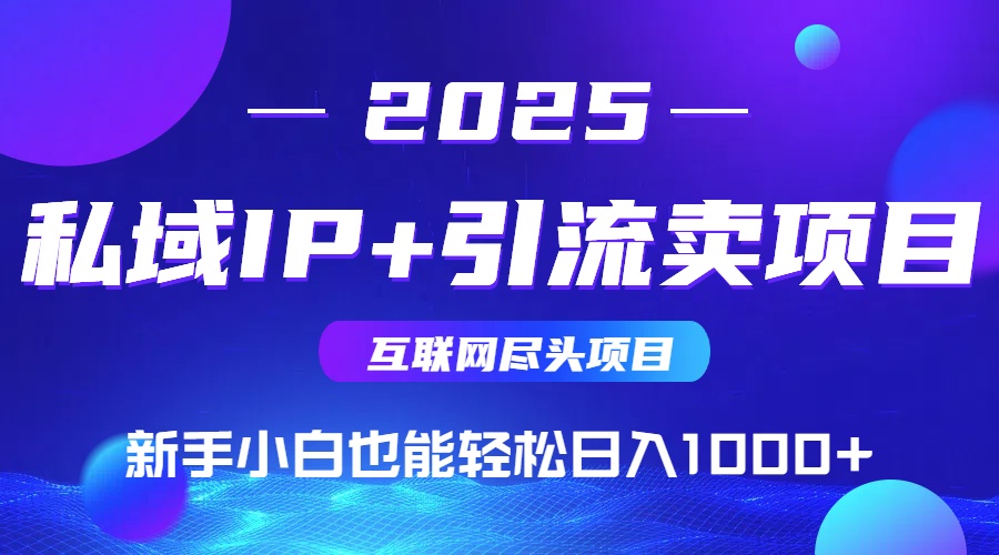 私域IP+卖项目，普通人小白也能轻松实现日入1000+-冒泡网