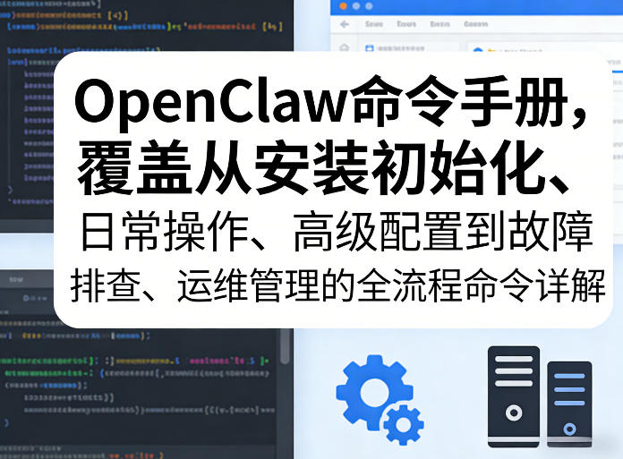 OpenClaw命令手册，覆盖从安装初始化、日常操作、高级配置到故障排查、运维管理的全流程命令详解-冒泡网