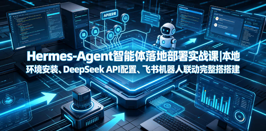 acf80a14a3d0cbcdbf2fc6ea4da289e6.jpeg Hermes-Agent智能体落地部署实战课|本地环境安装、DeepSeek API配置、飞书机器人联动完整搭建教程