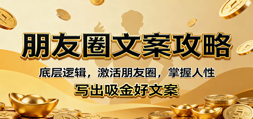 朋友圈文案攻略：底层逻辑，激活朋友圈，掌握人性，写出吸金好文案-冒泡网