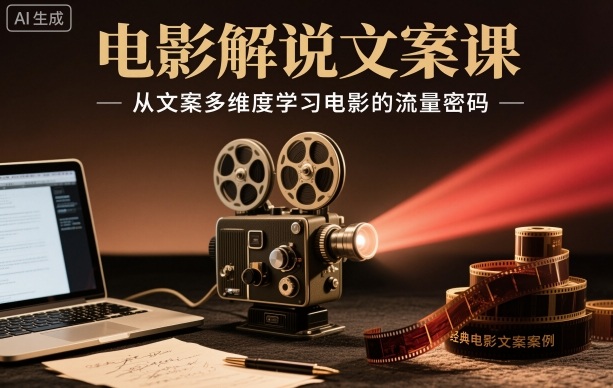 b6ac55c0b1d63049c74cf16d0fa2d08b.jpeg 电影解说文案课,从文案多维度学习电影的流量密码