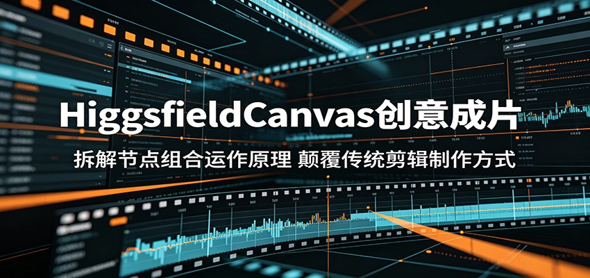 HiggsfieldCanvas创意成片：拆解节点组合运作原理，颠覆传统剪辑制作方式-冒泡网