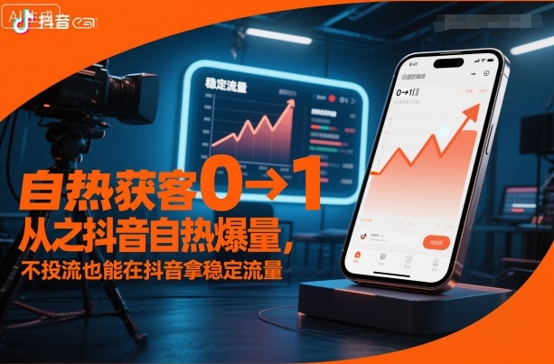 自热获客从0到1之抖音自热爆量,不投流也能在抖音拿稳定流量-冒泡网