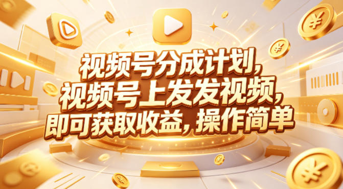 视频号分成计划，599元众筹的Red团队课程，视频号上发发视频，即可获取收益，操作简单-冒泡网