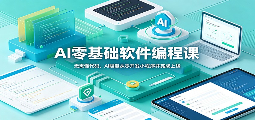 AI零基础软件编程课：无需懂代码，AI赋能从零开发小程序并完成上线-冒泡网