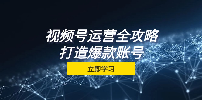 视频号运营全攻略，从定位到成交一站式学习，视频号核心秘诀，打造爆款…-冒泡网