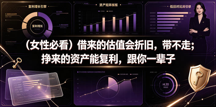 付费文章：(女性必看)借来的估值会折旧，带不走；挣来的资产能复利，跟你一辈子-冒泡网